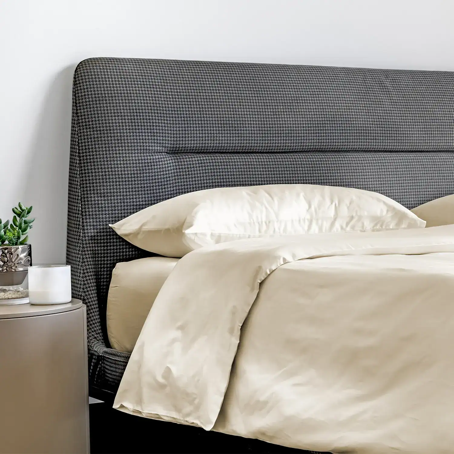 Duvet cover beige from ulinen bedding made in 100 organic cotton
