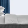 لحاف بحواف رمادية فاتحة من القطن العضوي 100% من U'linen