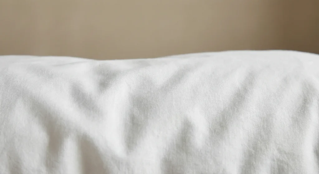 Premium cotton duvet covers Dubai close-up showing soft breathable fabric texture