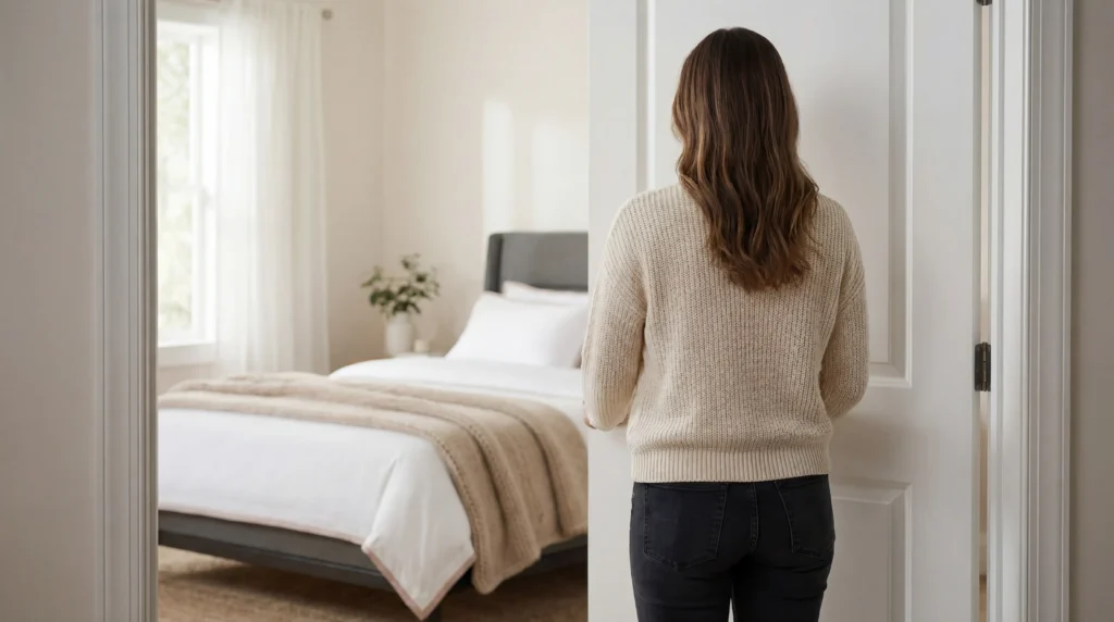 Premium bed sheet set in modern bedroom creating a comfortable sleep environment